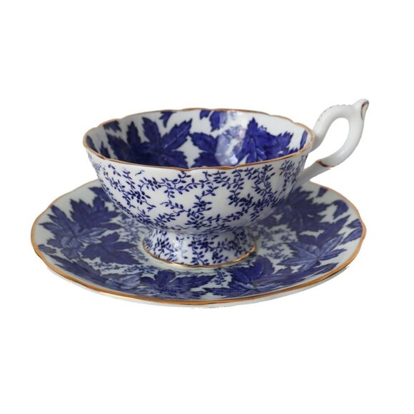 Vintage Coalport Blue Ivy Tea Cup, Bone China, Made in England - Picture 3 of 6